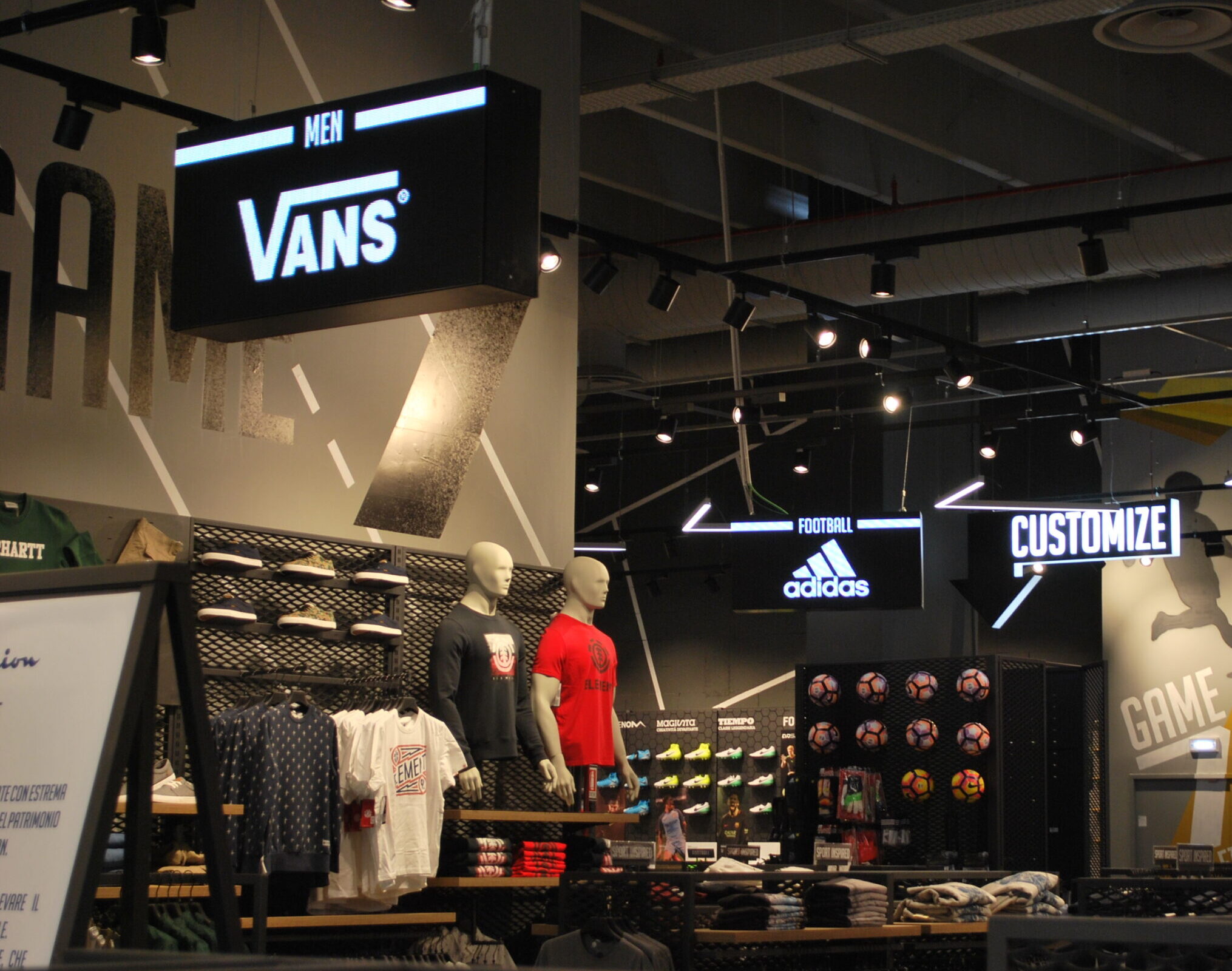 double sided led display hanging