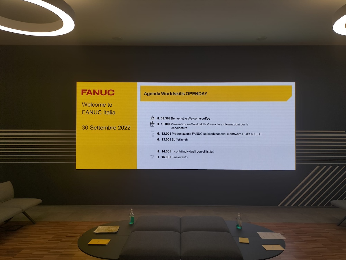 LedWall passo 2.6 sala conferenze Fanuc