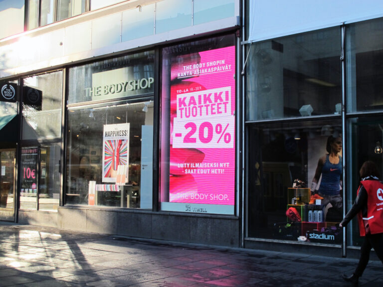 shop window high brightness led display