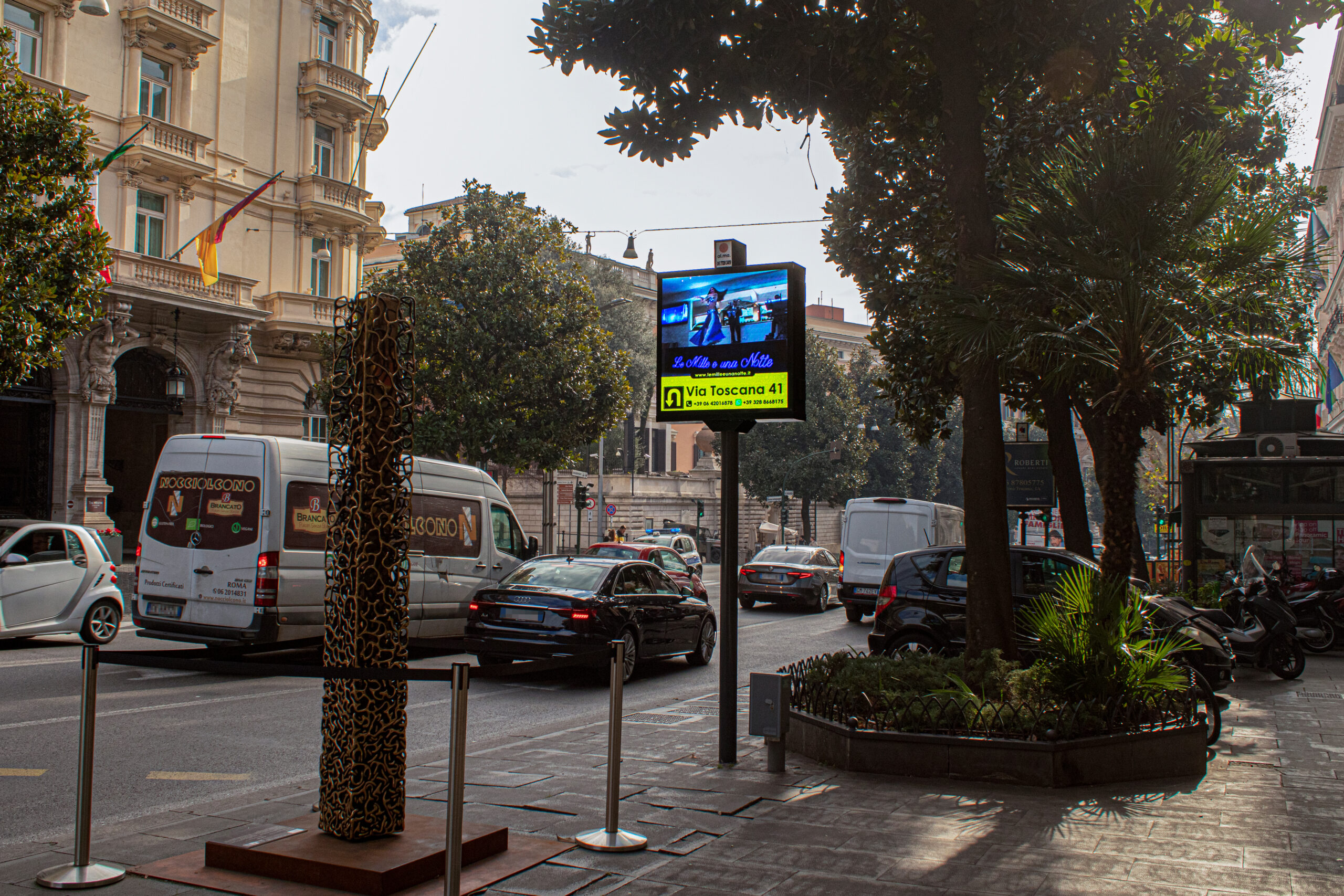 1 x 1 m digital screen clock