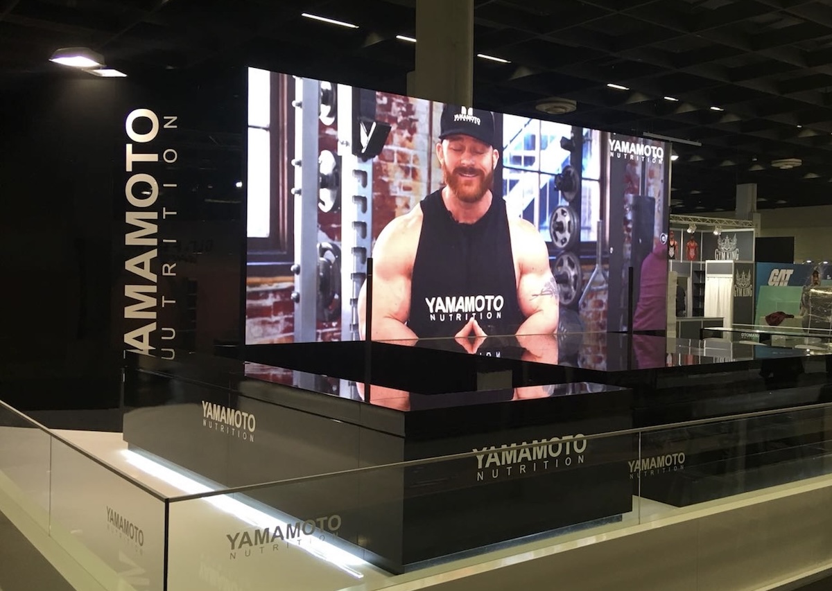 Ledwall Yamamoto Germany exhibition