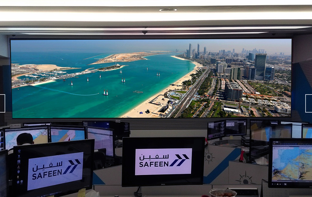 LED video wall per sala controllo Abu Dhabi