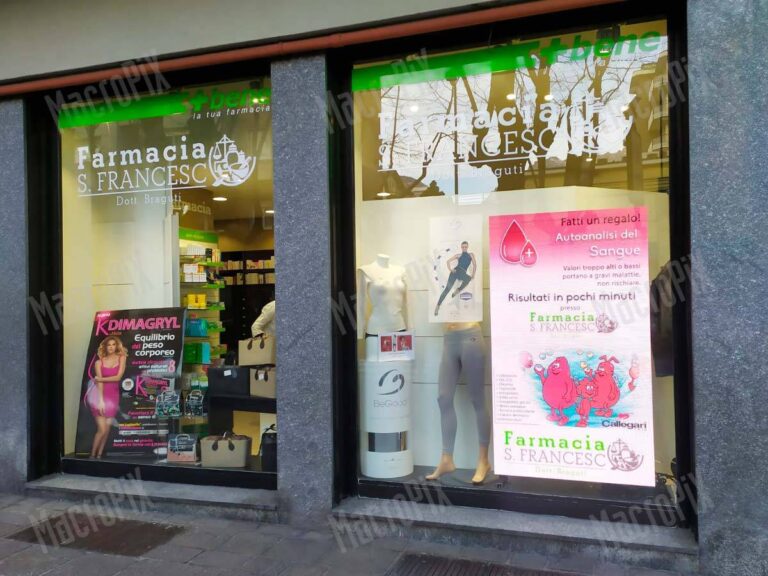 Schermi a led per vetrina farmacia | san francesco
