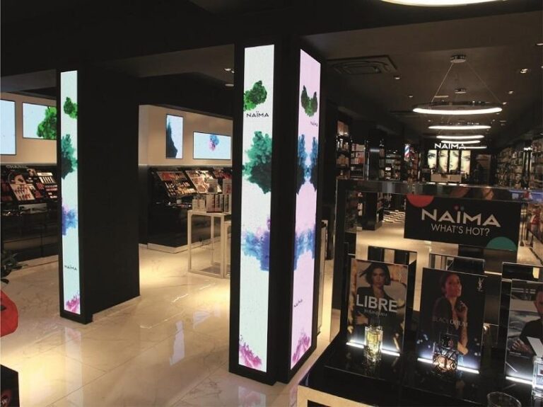 double sided totem retail shop