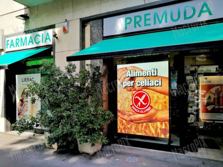 schermo a led per farmacie premuda