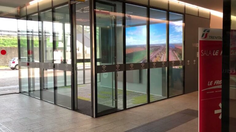led display train station ticket office