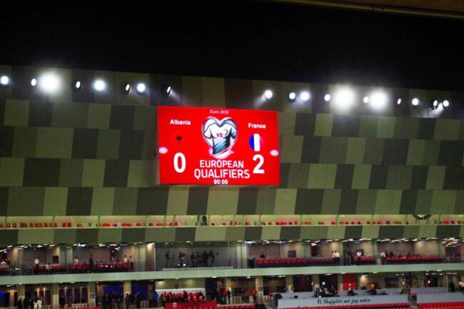 Maxischermo led Air Albania Stadium Tirana Maxischermo led Air Albania Stadium Tirana